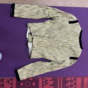 Elegant Black and Cream Women's Sweater